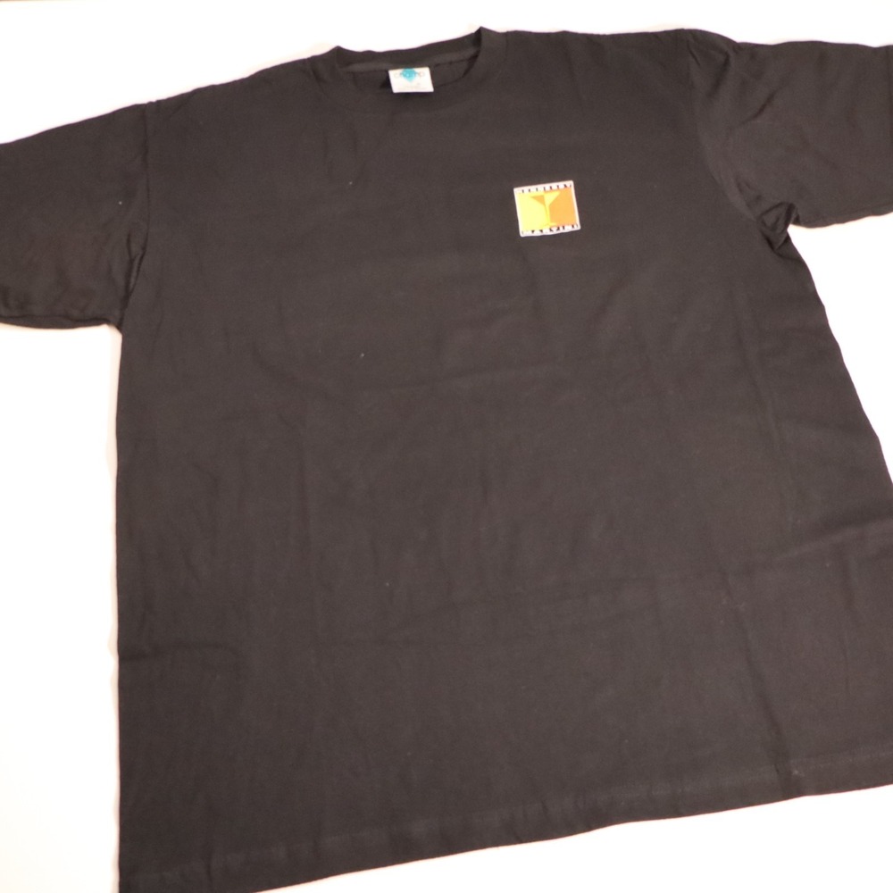 Tour Champ Mens Hennessy Martini Graphic T-Shirt Black Cotton Jersey XL